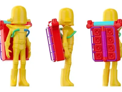 Astroneer game character 3D print model