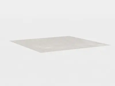 Ground square tile Low-poly 3D model