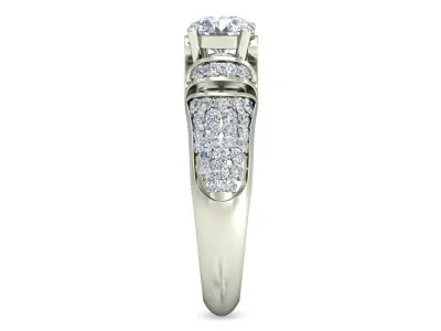 Women Ring  Render 3dm STL OBJ FBX Details 3D print model 237