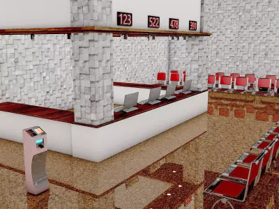 Hospital Entrance Floor 3D model