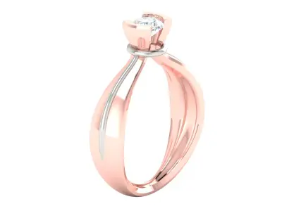 Women Ring  Render 3dm STL OBJ FBX Details 3D print model 107