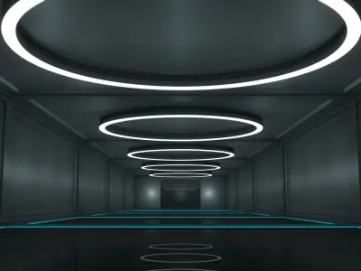 Sci Fi WareHouse 3D model