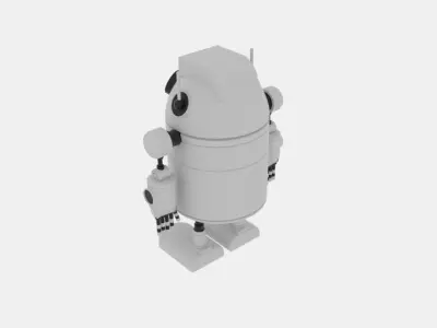  Robo Cylinder White 3D model