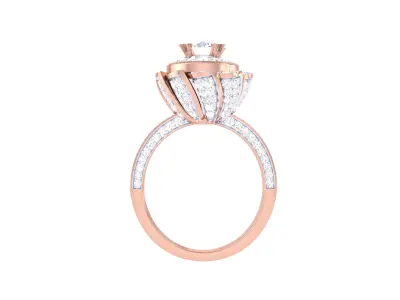  Women Ring MTL 3dm STL OBJ FBX Details 3D print model 9