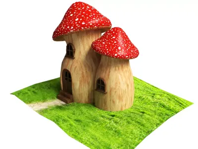 Mushroom House  3D model