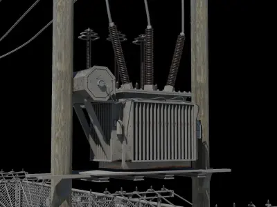 ELECTRICITY SUB STATION 3D model