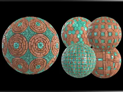 10 Terracotta PBR Materials Texture