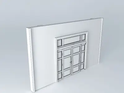 Main Door 2 panels 3D model