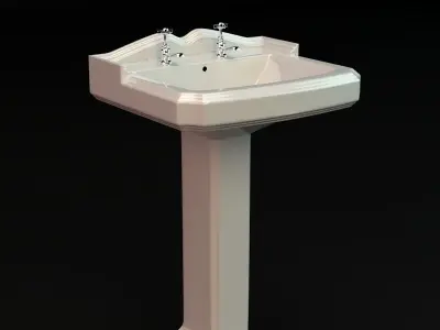 Antiquity White Ceramics Low-poly 3D model