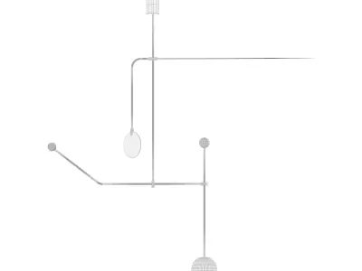 Mobile chandelier 6 3D model