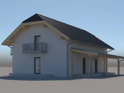 Generic Semi Detached House 014 3D model