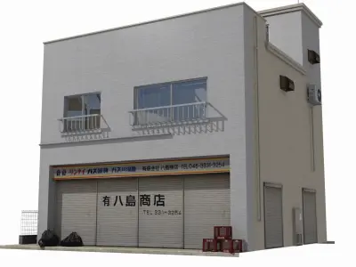 Tokyo House 003 Low-poly 3D model