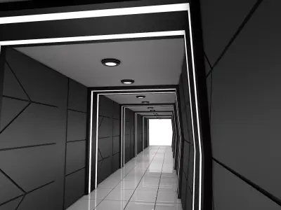 Hallway 3D model