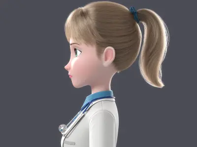  Cartoon Doctor Rigged 