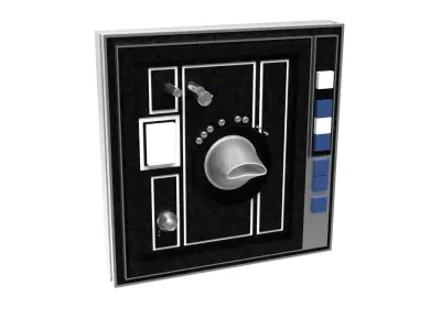 Death Star Wall Panel - F1 - 1-6 scale Hottoys  3D print model