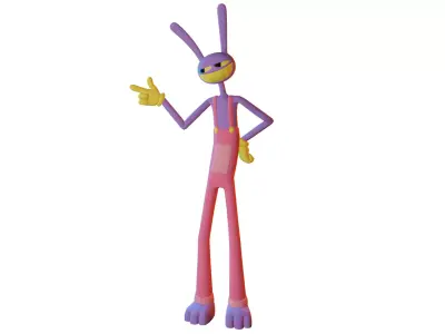 Jax - The Amazing Digital Circus Low-poly 3D model