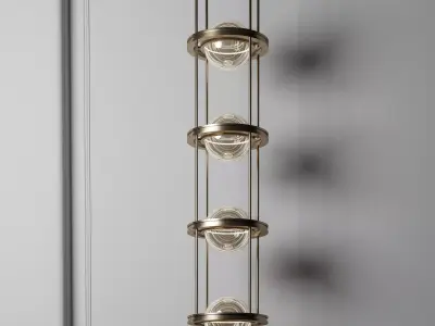 Modern lamp 3D model 11