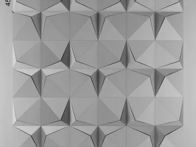 3d panel 10 Low-poly 3D model