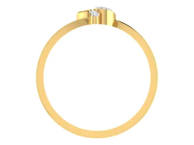 Solitaire Women Engagement Band Ring 3D print model purchase