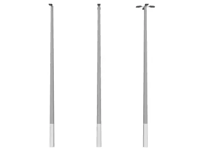 Concrete Lamp Post - Light Pole - Street Light - Group 08 3D model