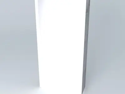 4 x 8 grey wood with light box Free 3D model