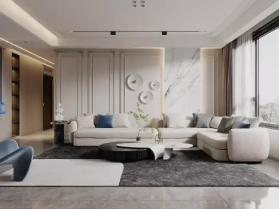 apartment interior scenes    3D model 26