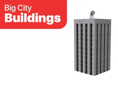 Big City Buildings - Office 002 3D model