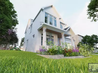 MODERN  HOUSE EXTERIOR 3D model