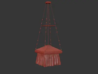 Loft style pendant lamp 3D model