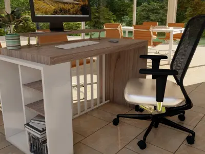 Desktop Modern Free 3D model