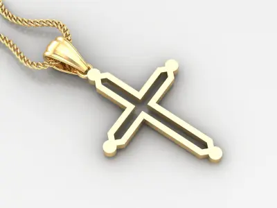 Cross Light Gold 4CP025 3DM STL 3D print model