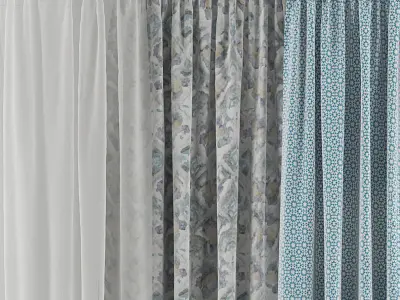 Curtain Set 28 3D model