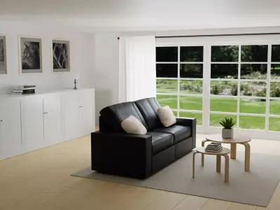 Modern living room 3D model 18