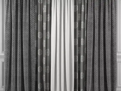 Curtain Set 352 3D model