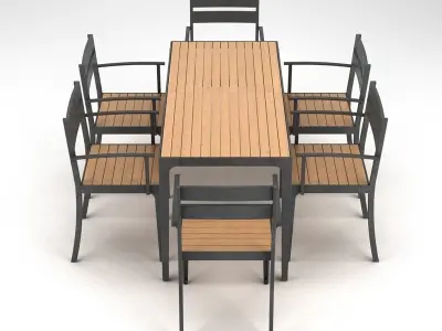 Garden Furniture Set 12 3D model