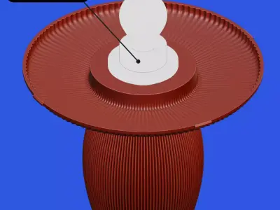 Mushroom Lamp Concept 3D print model