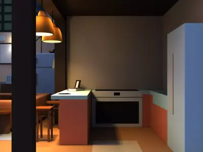 Little Room Low-poly 3D model