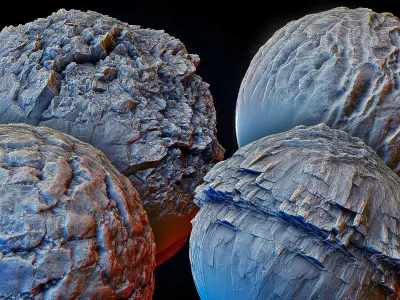 Ultra HQ Terrain Seamless Zbrush brushes and Alphas 3D model