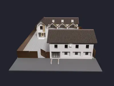 Modern Houses cottage 3D model