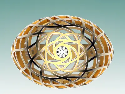 Ring Sphere Dome 3D print model