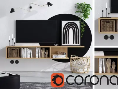 CORONA SCENE 29-Home Lifestyle 3D model 3D model