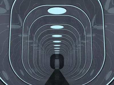  Sci Fi Tunnel 3D model