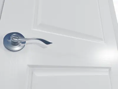 Home Interior Doors and Knobs Pack High Poly Low Poly Low-poly 3D model