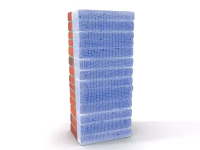Red Brick Wall model pack Low-poly 3D model buy