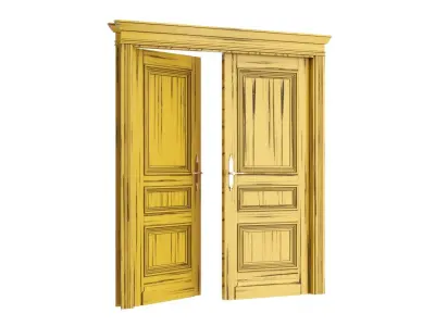 Doors Brothers French door 4 3D model