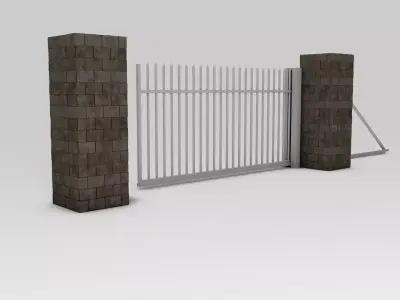 Entry Gate Low-poly 3D model purchase