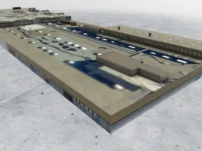 EDDF Airport Garage Low-poly 3D model