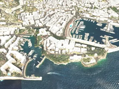 Cityscape Monaco 3D model