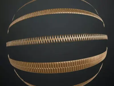 Trimsheet Zippers PBR Seamless Texture