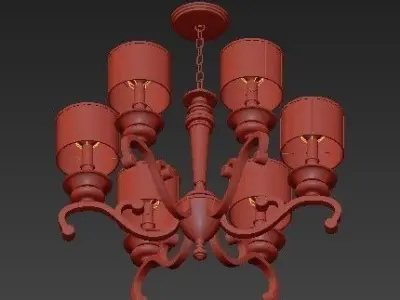 Classic chandelier 2 3D model purchase